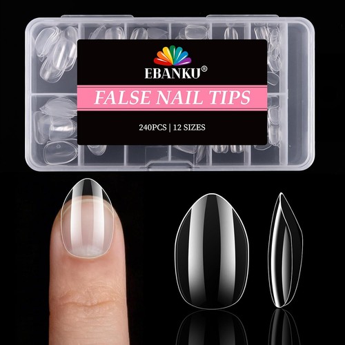 Ebanku kids fake nails 240pcs - kids,