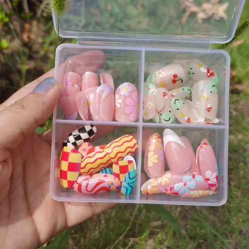 96pcs fake nails kid press - press, on