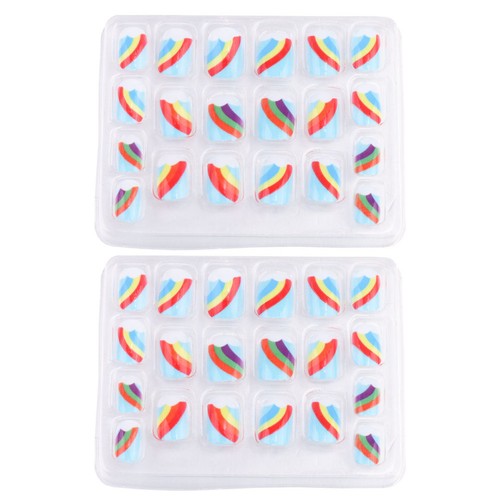 Reusable plastic false - false, nail