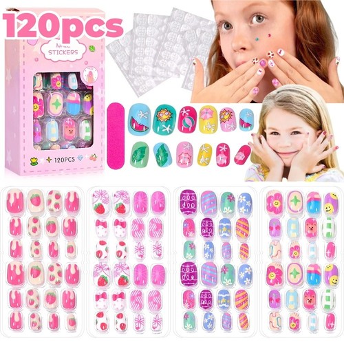 120pcs kids false - 120pcs, nails