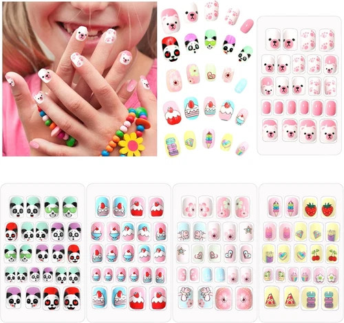 120 pcs kids press fake - 120, press-on