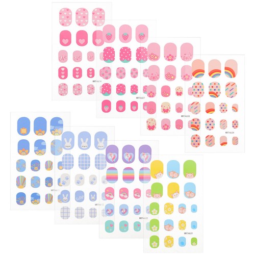 Cartoon kids press nails - cartoon,