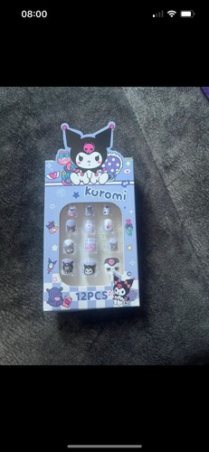 Kuromi false nails - kuromi,