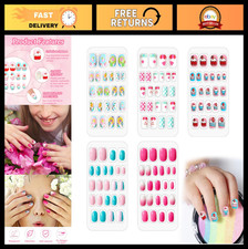 120 Set Kids' Stick-On Nails