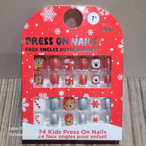 Girls kids xmas press nails - kids, on