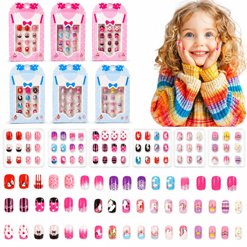 12pcs kids press nails fake - 12pcs,