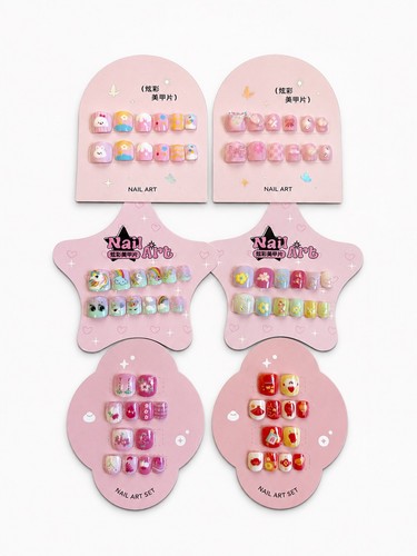 Press fake nails for - 72, on