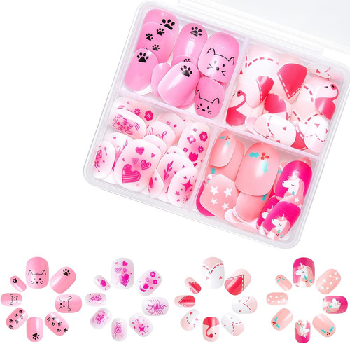 Pcs kids press nails - press, on