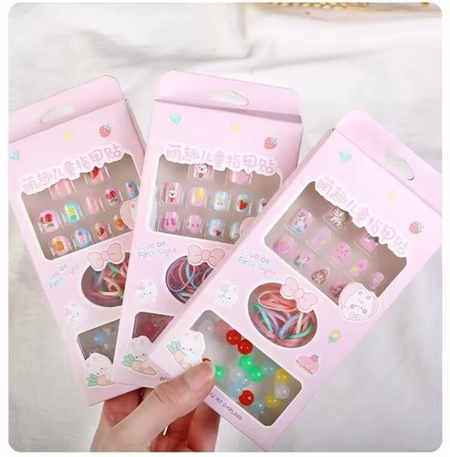 Kids girls press fake - girls, nails