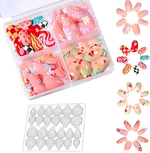 96pcs kids press nails - 96pcs, on