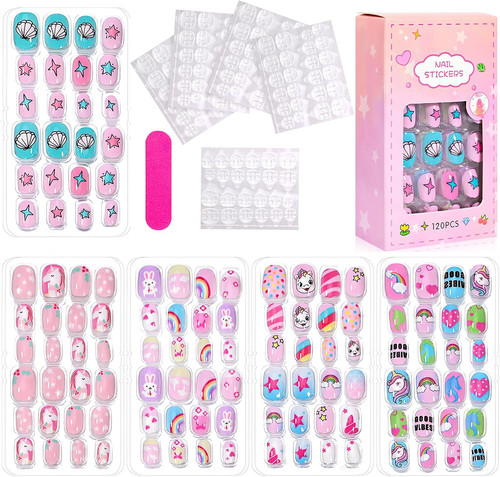 120pcs kids stick nails - 120pcs,