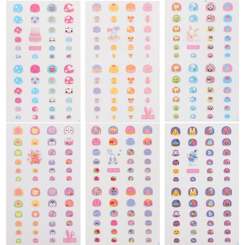 Pcs fake nails kids - 6, cartoon