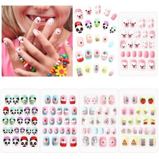120PCS Kids False Nails Press