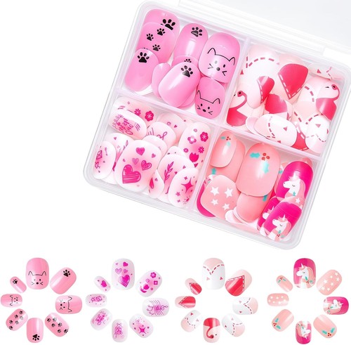 96pcs fake nails kid - fake, nails,