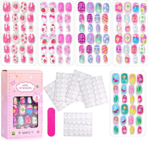 120 pcs stick fake nails - stick,