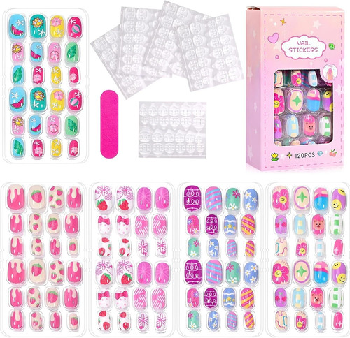 120pcs kids stick nails - on,