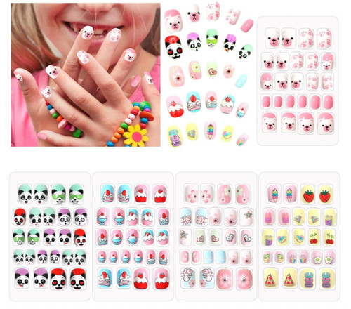 120pcs kids false nails press - nails,