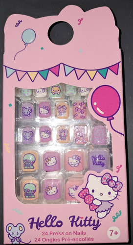Hello kitty false nails - kitty, 24