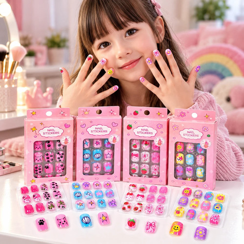 120pcs kids false nails - false, press