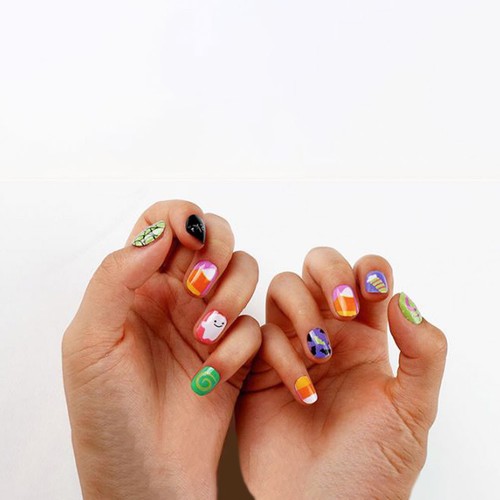Reusable kids false - false, nails